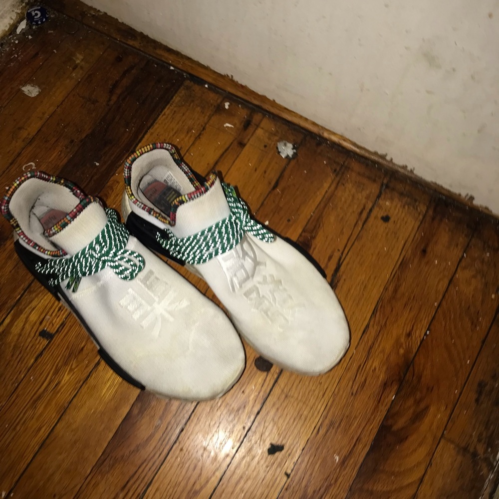 Human race white and green